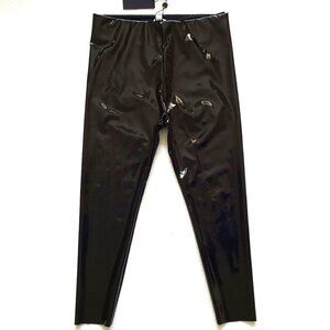 Gianni Bini Vinyl Leggings XL Black Shiny Arabi Faux Leather